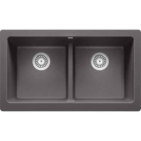 Blanco Blanco Vintera 33" Equal Double Apron Cinder 526548